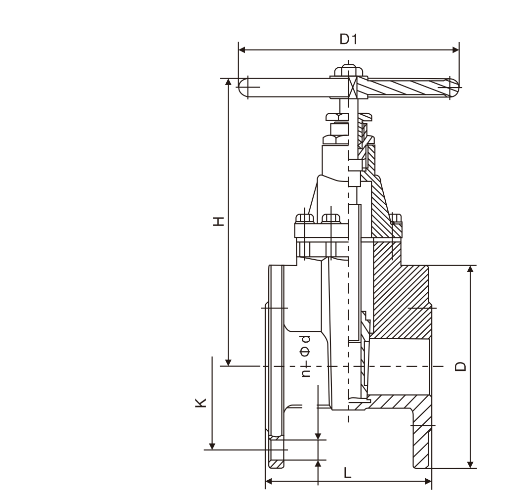 黃銅法(fa)蘭閘閥(圖1)