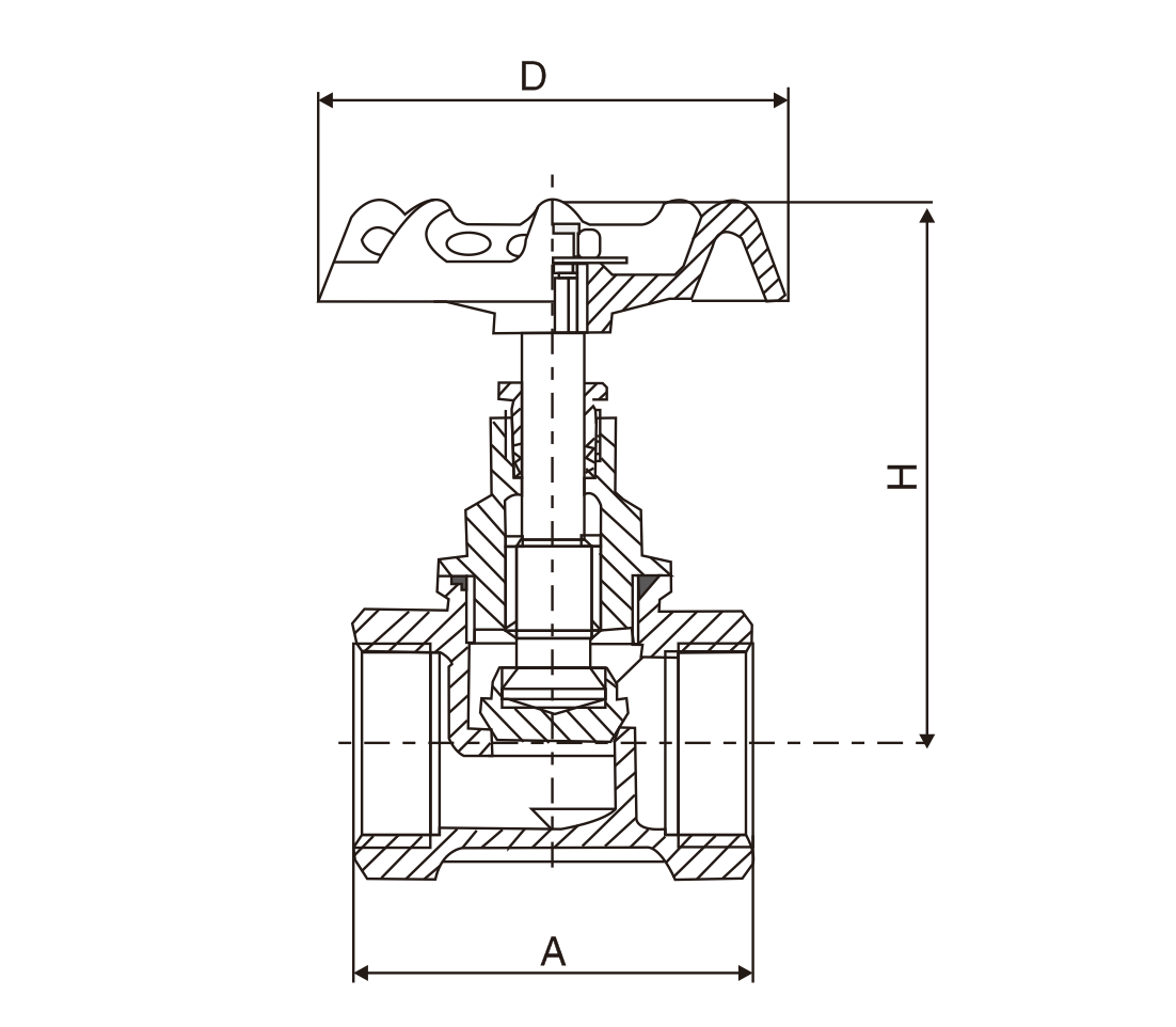 黃銅(tóng)絲扣截(jié)止閥(圖(tú)1)