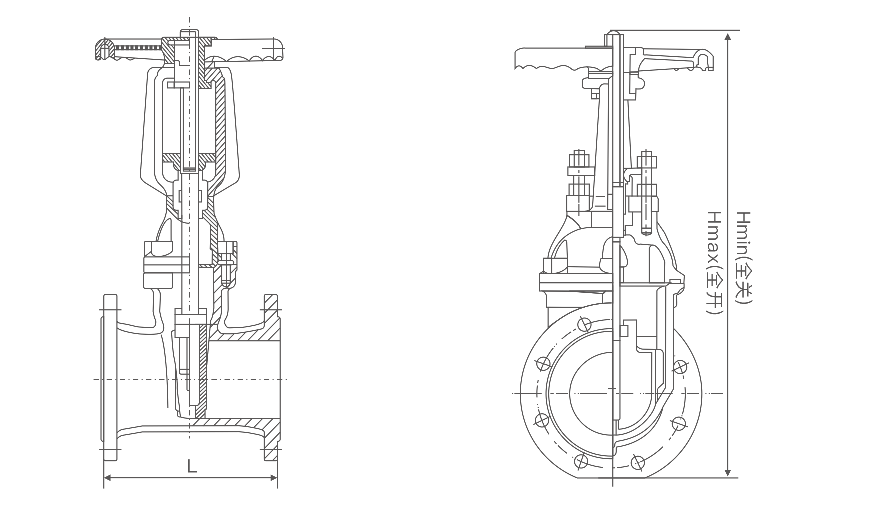 明杆彈(dan)性座封閘(zha)閥(圖1)